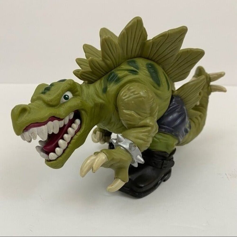 Mattel Extreme Dinosaurs Stegz Stegosaurus Figure Green Vtg 90s 1996 Toy Figure